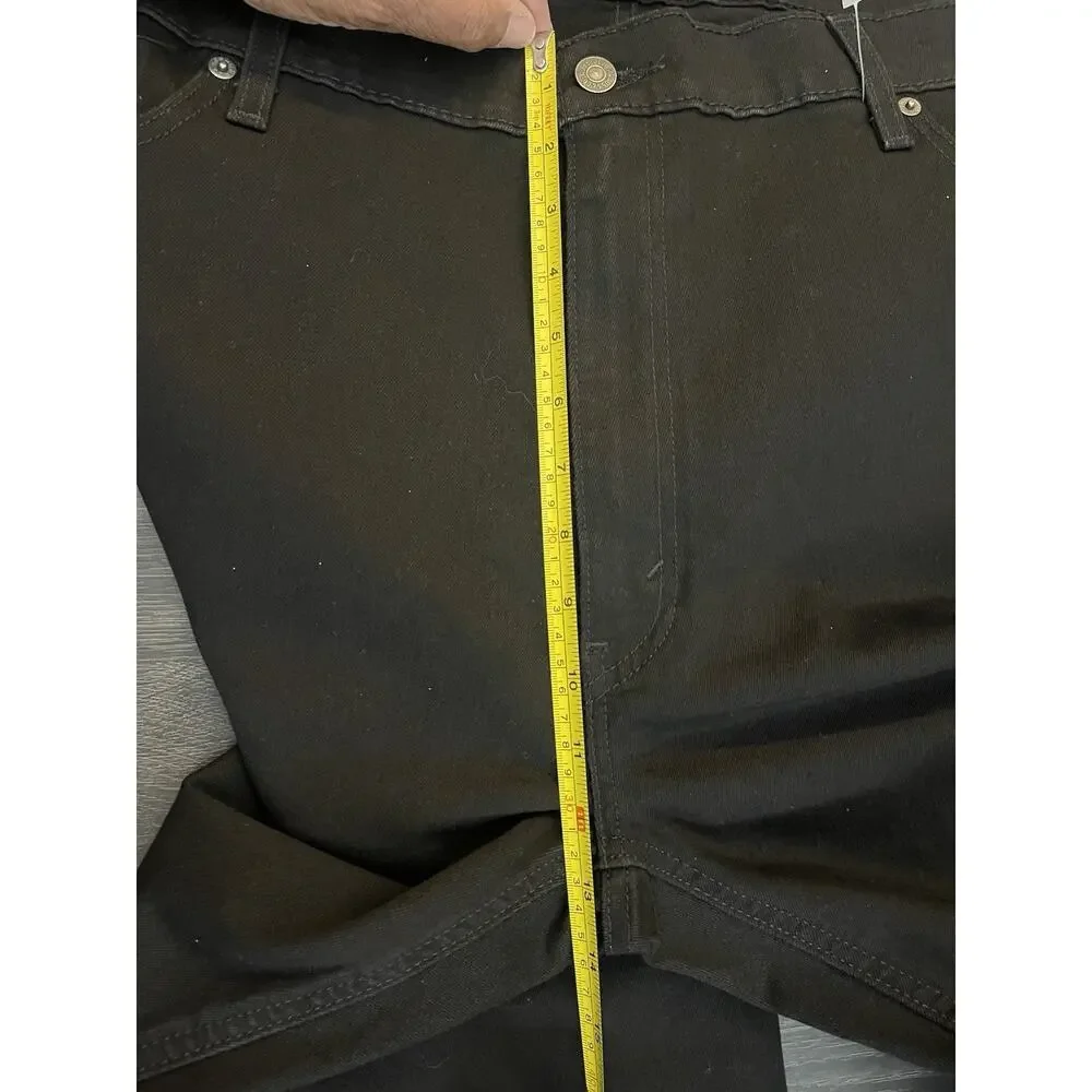 New Levis 541 Taper Jeans 42 x 30 Soft Black Stretch Measure 44/30
